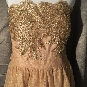 Metallic Gold Dress